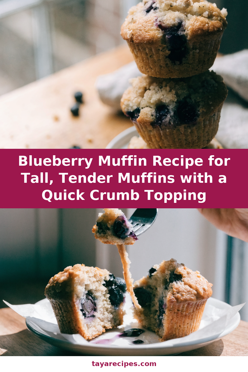 Tall & Tender Blueberry Muffin Recipe