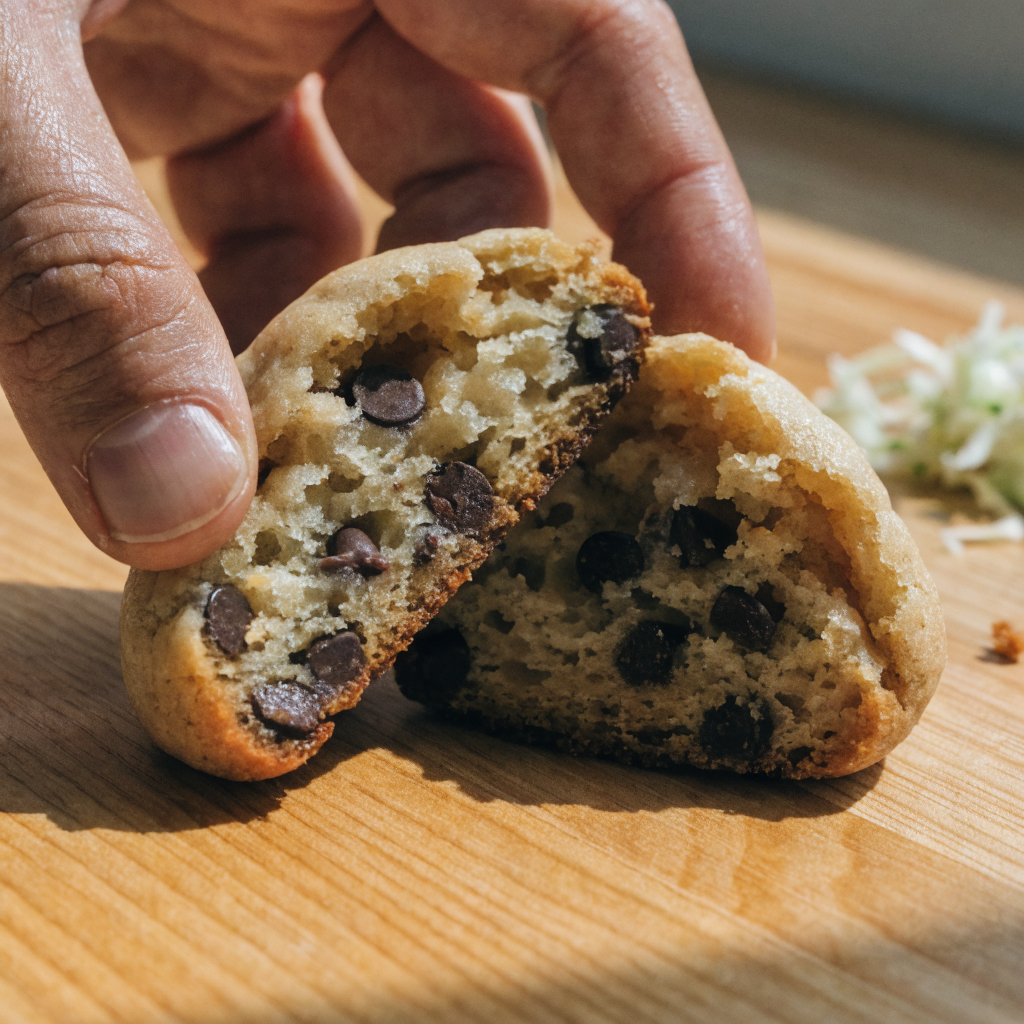 Close-up of soft zucchini cookies — easy bakery-style chewy cookies