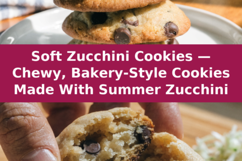 Soft Zucchini Cookies — Chewy, Bakery-Style Cookies Made With Summer Zucchini Pinterest recipe pin
